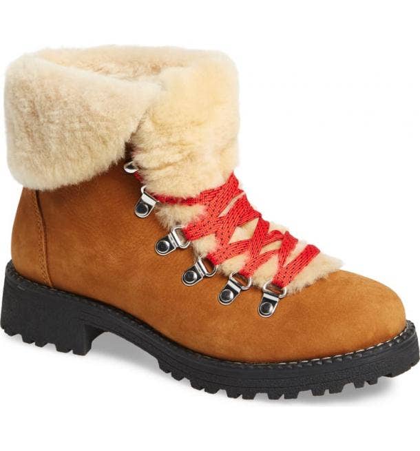 Grandexpløre genuine shearling trim waterproof sales hiker boot